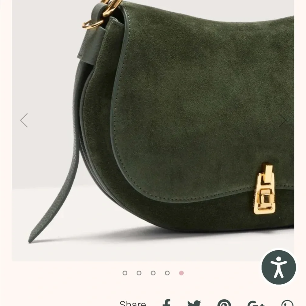 Coccinelle Suede + Leather 2 Way Bag - Picture 15 of 16